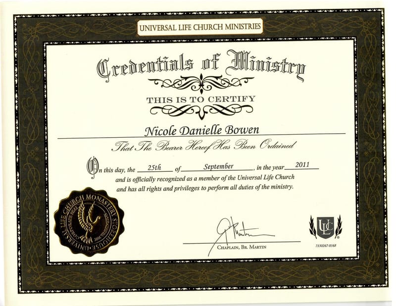 Ordained Practitioner