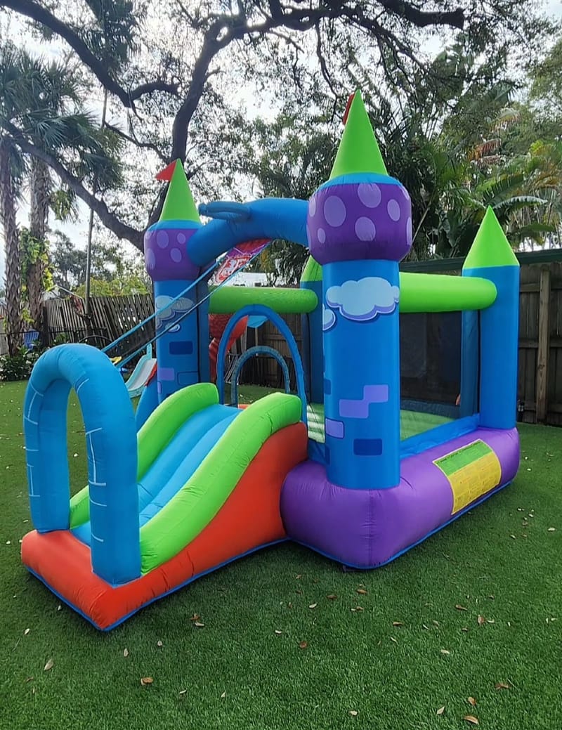 *Bounce House Dragon Slide / Side pool*