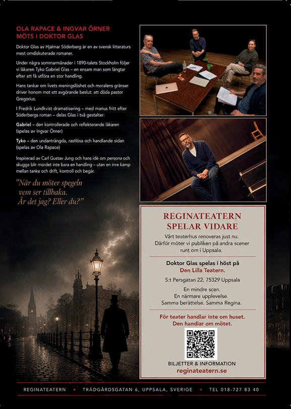 Min version av Doktor Glas i Uppsala 28-31 oktober