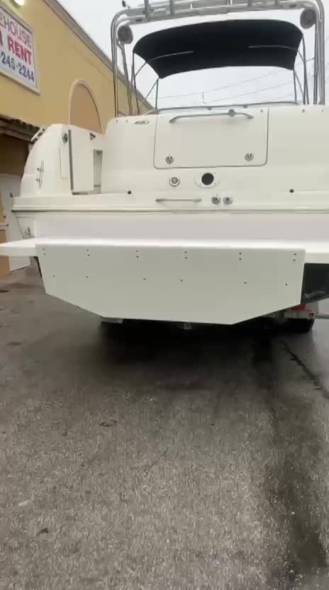 Triple-Engine Bracket with Platform for Sea Ray – Custom Fabricated