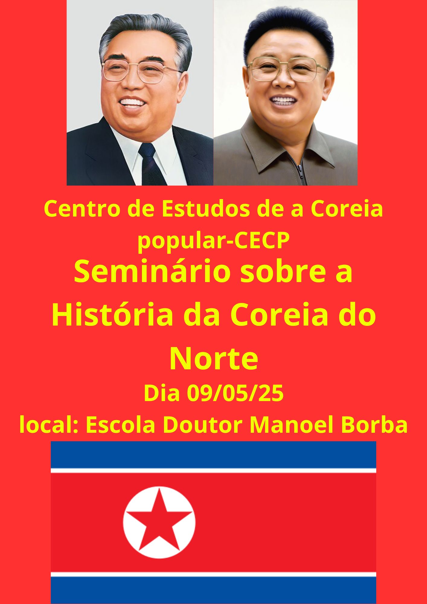 Seminário presencial sobre a História da Coreia popular