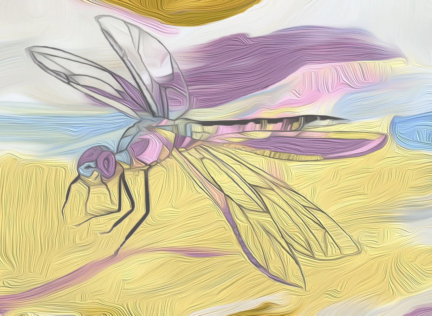 Pastel Dragonfly