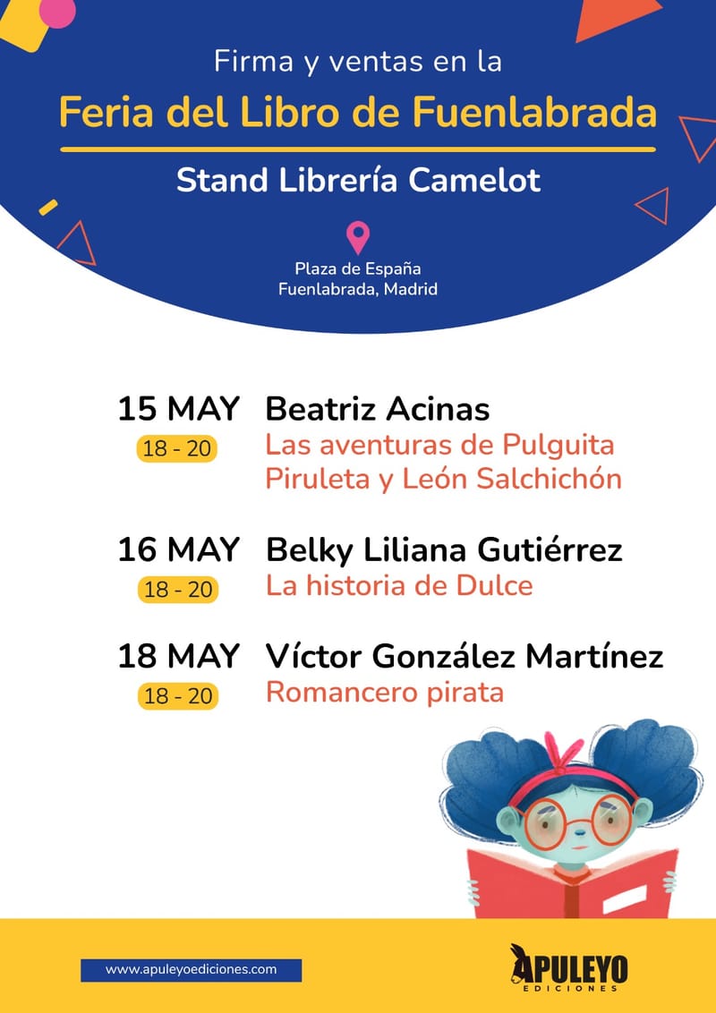 FIRMA DE EJEMPLARES EN LA FERIA DEL LIBRO DE FUENLABRADA