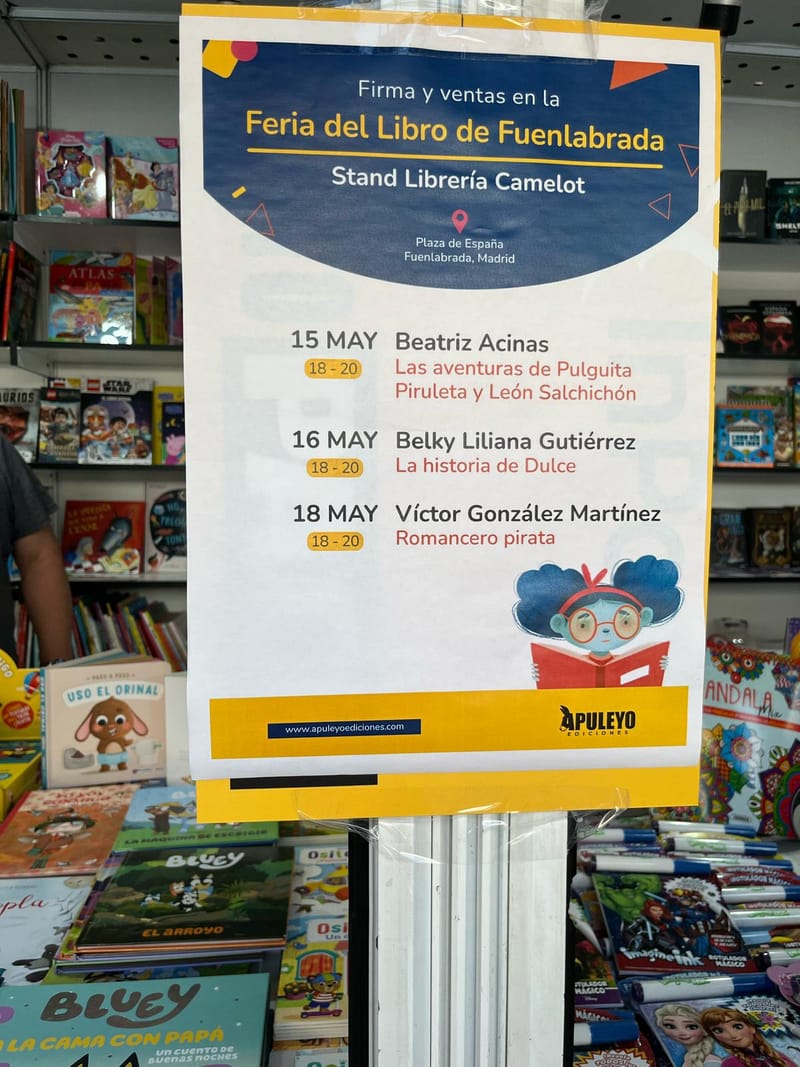 Firma de ejemplares el domingo 18 de mayo en Fuenlabrada