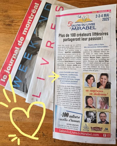 2025 Journal de Montréal : PLUS DE 100 CRÉATEURS LITTÉRAIRES PARTAGERONT LEUR PASSION