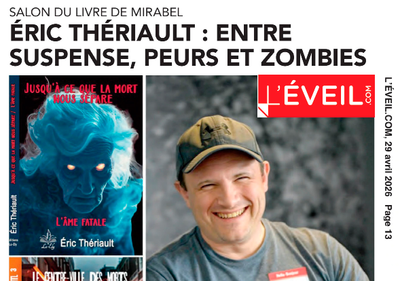 2026 : Éric Thériault entre suspense, peurs et zombies
