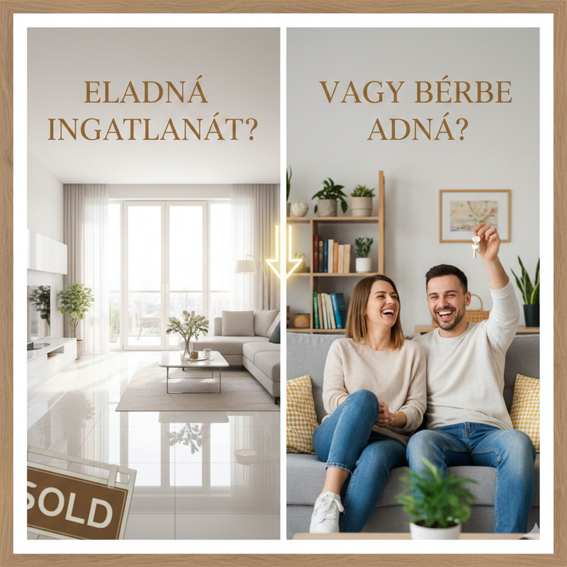 Eladná ingatlanát, vagy bérbe adná?