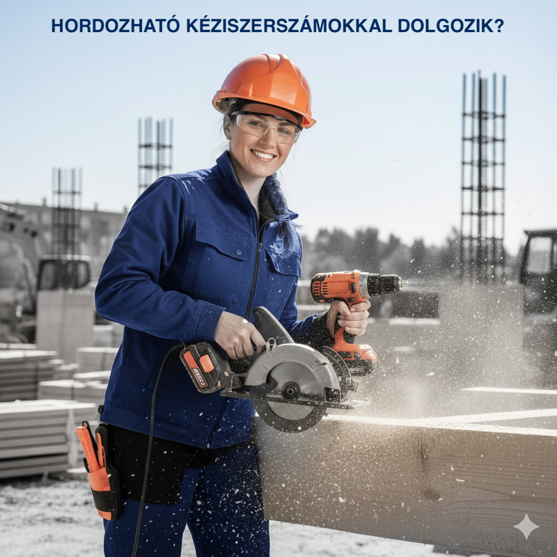 Hordozható kéziszerszámokkal dolgozik?