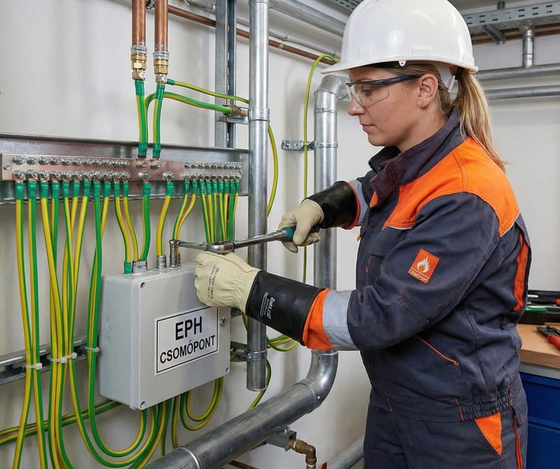 Földelési rendszer kiépítése, karbantartása