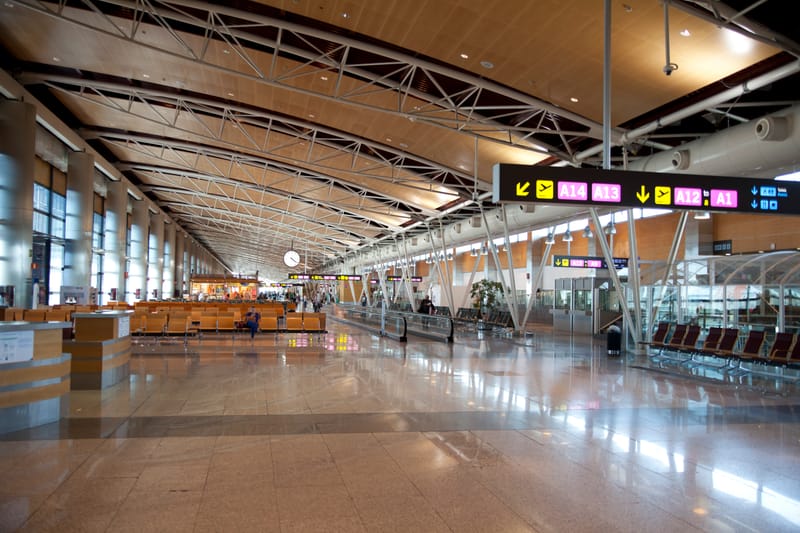 Accueil à l'aéroport