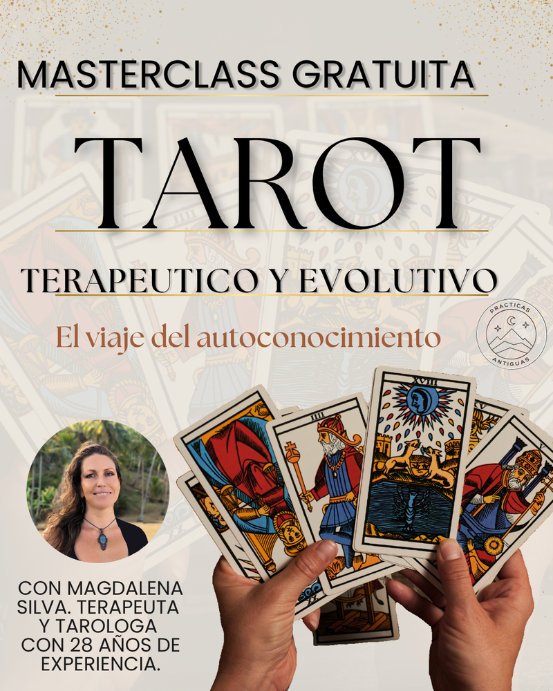MASTERCLASS  GRATUITA TAROT TERAPEUTICO Y EVOLUTIVO