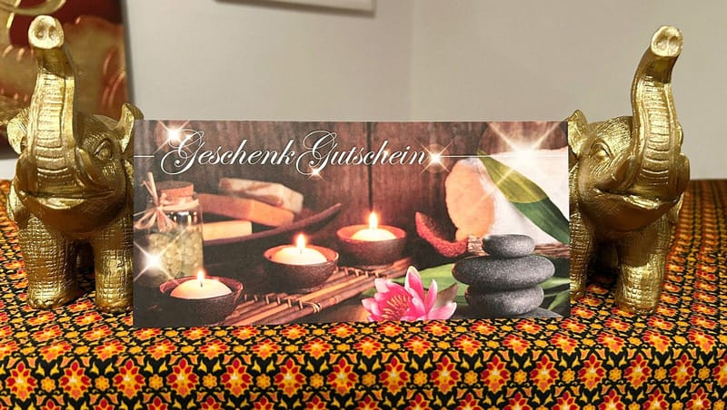 Geschenk-Gutscheine von Smile Thai-Massage in Oppenweiler nahe Backnang