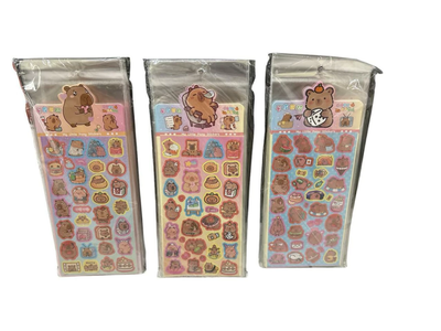 Plancha de stickers capybara x 30 stickers