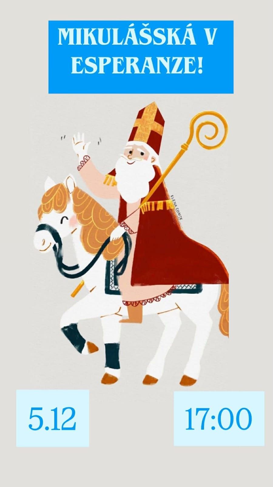 Mikuláš u nás v ESPERANZE - 5.12. 17:00