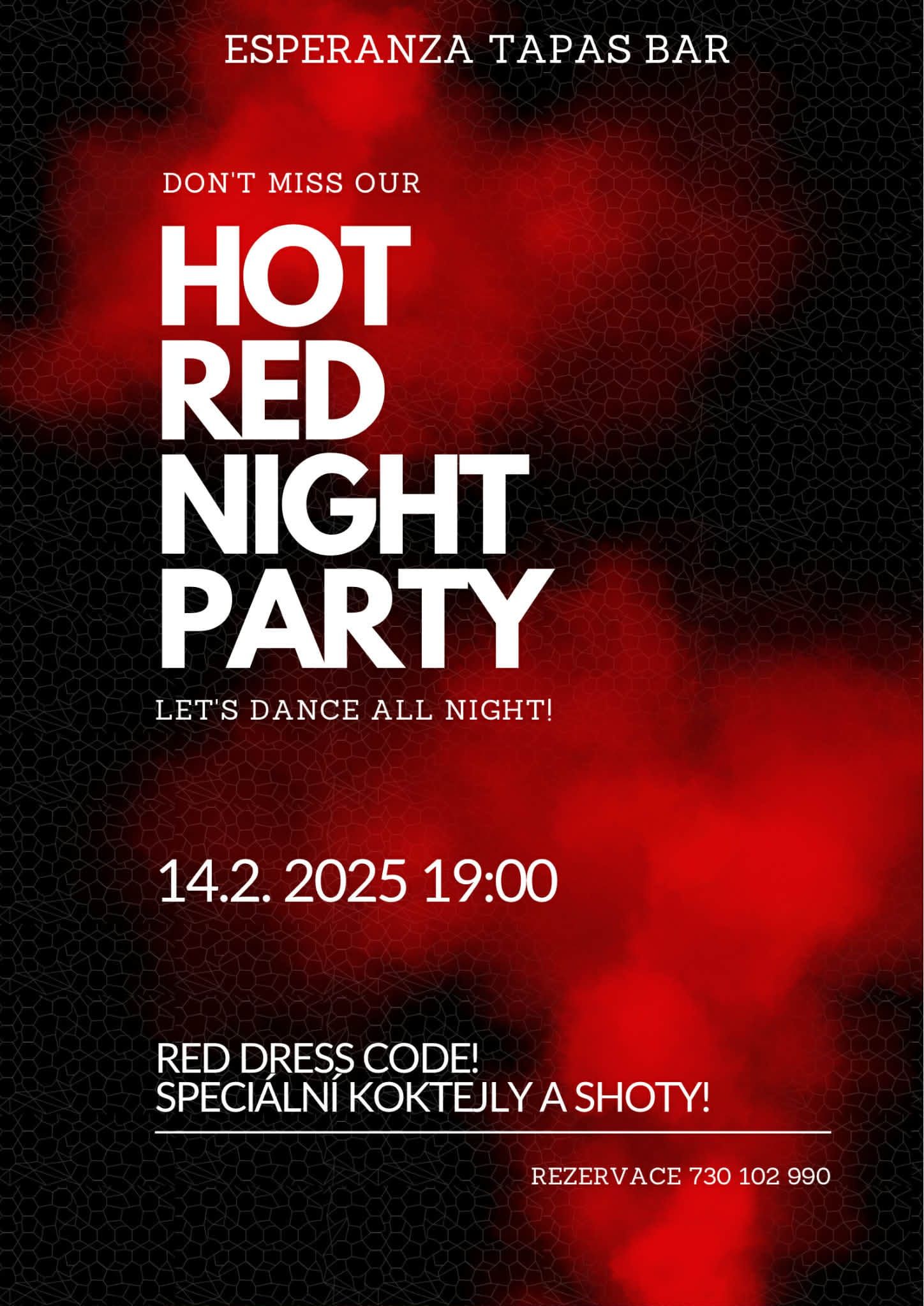 HOT RED NIGHT PARTY 14.2.2026