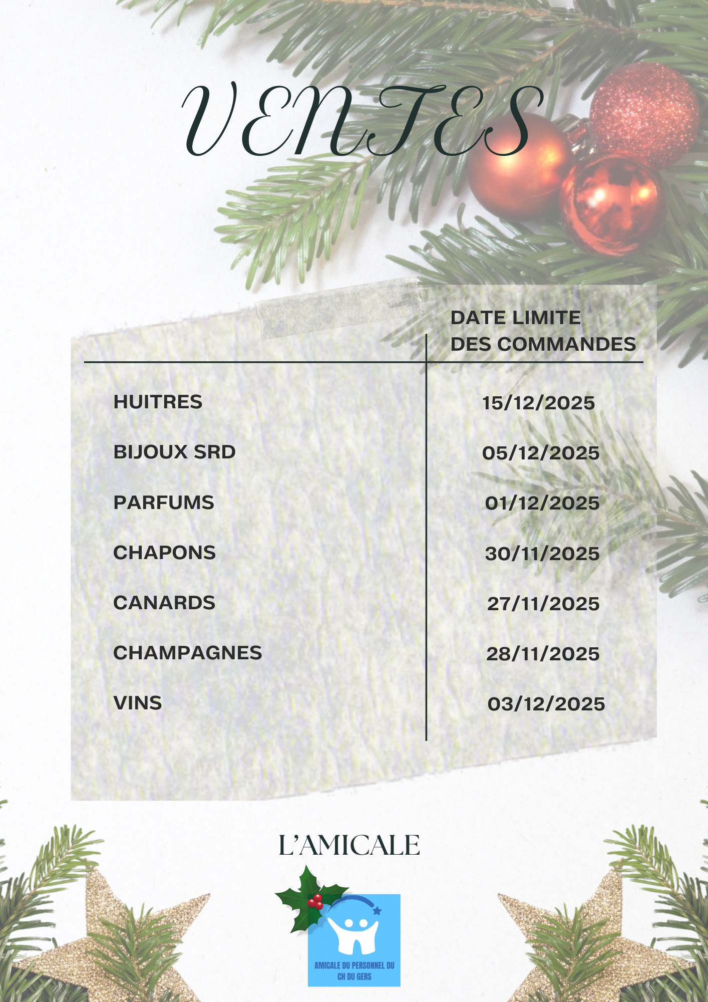 VENTES DE NOEL - CLOS