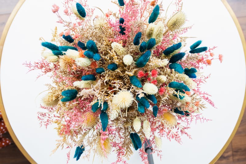 Bouquet de fleurs séchées