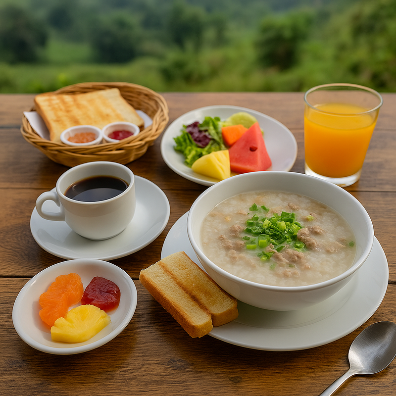 Oriental Breakfast Set (Included with your stay – Please choose one option per guest)