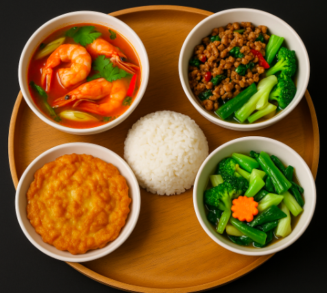 The Essence of Thai Set (Set for 2) (เซ็ตอาหารไทย สำหรับ 2 ท่าน)