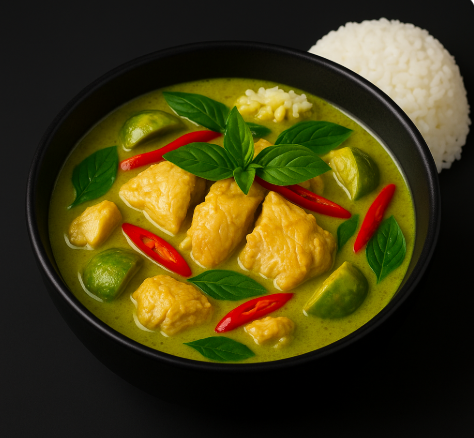 แกงเขียวหวานไก่ Green Curry with Chicken