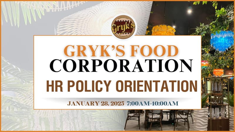 𝑯𝑹 𝑶𝒓𝒊𝒆𝒏𝒕𝒂𝒕𝒊𝒐𝒏 𝒂𝒕 𝑮𝒓𝒚𝒌𝒔 𝑭𝒐𝒐𝒅 𝑪𝒐𝒓𝒑𝒐𝒓𝒂𝒕𝒊𝒐𝒏