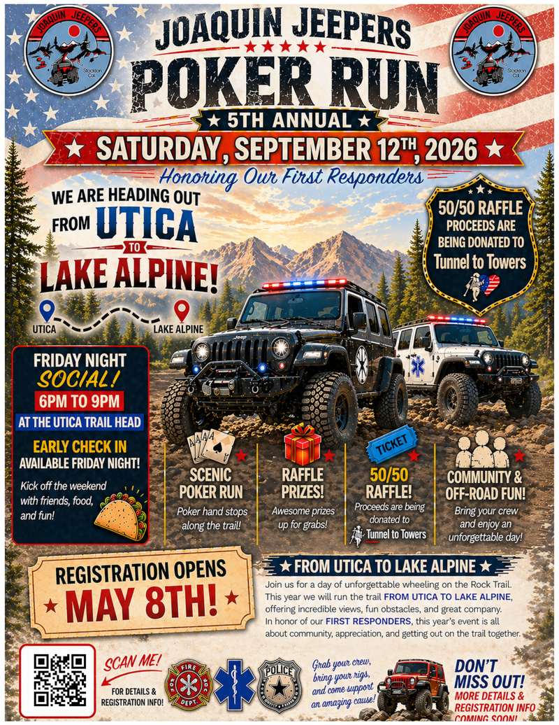 Poker Run SAVE THE DATE! Reg opens May 8th
