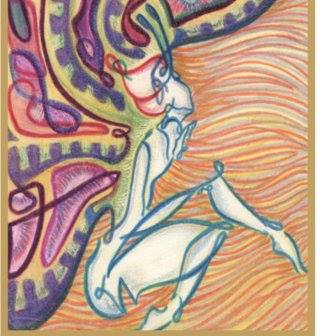 Brisa Iris (1994) Aris Mun, Lápices de color 45 x 50 cm