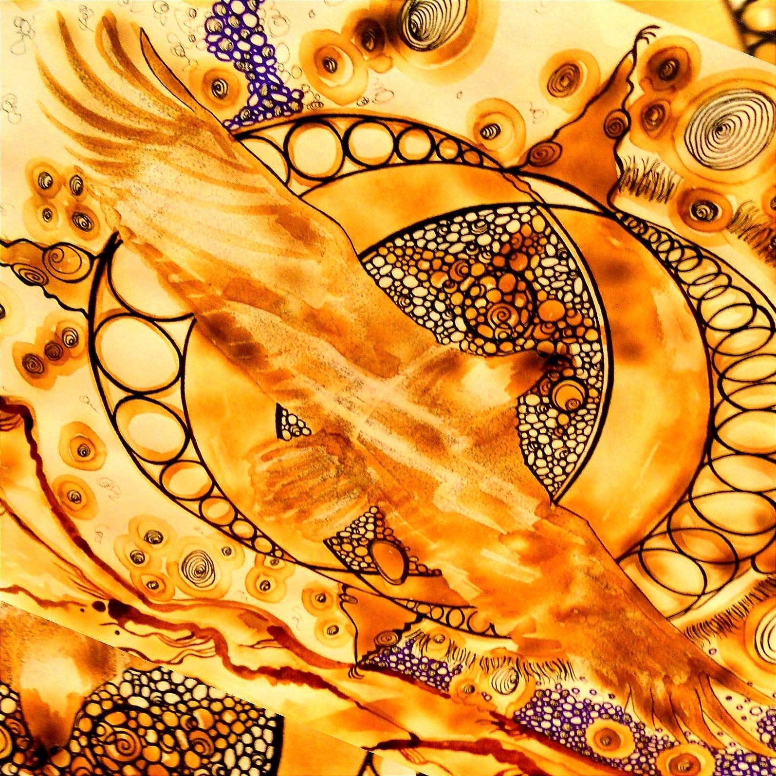 ECLIPSE de Arewá Aquila (2012) Aris Mun, Tintas Naturales 60 x 30 cm