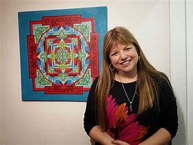 Laura Podio, artista argentina del arte energético digital y manual de mandalas.