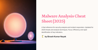 Malware Analysis CheatSheet (2025)