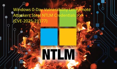 Windows 0-Day Vulnerability Let Remote Attackers Steal NTLM Credentials >>>(CVE-2025-21377)