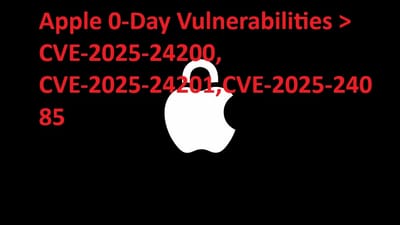 Apple 0-Day Vulnerabilities > CVE-2025-24200, CVE-2025-24201,CVE-2025-24085