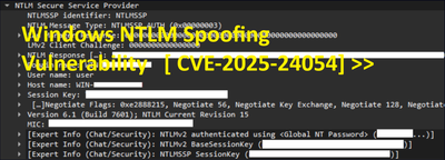 Windows NTLM Spoofing Vulnerability   [ CVE-2025-24054] >>
