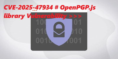 CVE-2025-47934 # OpenPGP.js library Vulnerability >>>