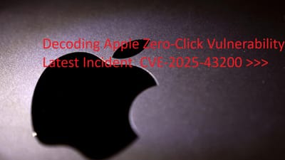 Decoding Apple Zero-Click Vulnerability Latest Incident  CVE-2025-43200 >>>