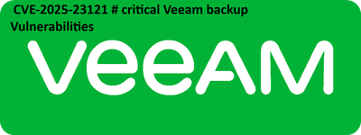 CVE-2025-23121 # critical Veeam backup Vulnerabilities