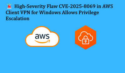 🚨 High-Severity Flaw CVE‑2025‑8069 in AWS Client VPN for Windows Allows Privilege Escalation