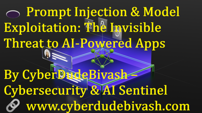 🕳️ Prompt Injection & Model Exploitation: The Invisible Threat to AI-Powered AppsBy CyberDudeBivash – Cybersecurity & AI Sentinel🔗 www.cyberdudebivash.com