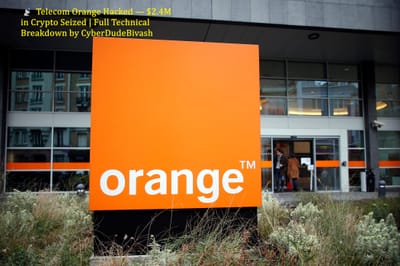 📡 Telecom Orange Hacked — $2.4M in Crypto Seized | Full Technical Breakdown by CyberDudeBivash