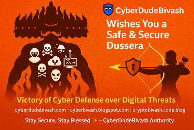 Happy Dussera from CyberDudeBivash Authority 🎉