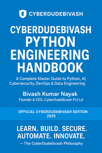 ⭐ 📢 OFFICIAL ANNOUNCEMENT — NEW BOOK RELEASE BY CYBERDUDEBIVASH