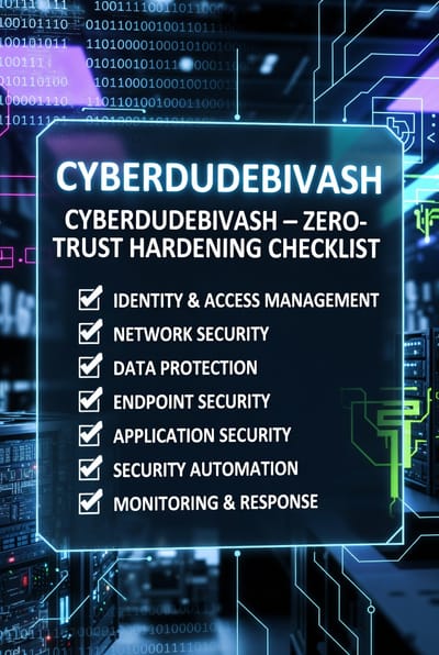 CYBERDUDEBIVASH – ZERO-TRUST HARDENING CHECKLIST