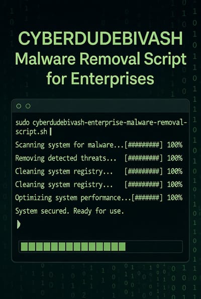 CYBERDUDEBIVASH Malware Removal Script for Enterprises