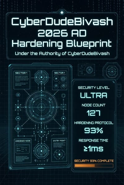 CyberDudeBivash 2026 AD Hardening Blueprint