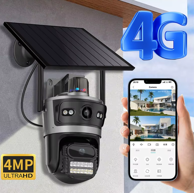 Solarna 4G PTZ Kamera TQ11 – Video nadzor bez WiFi