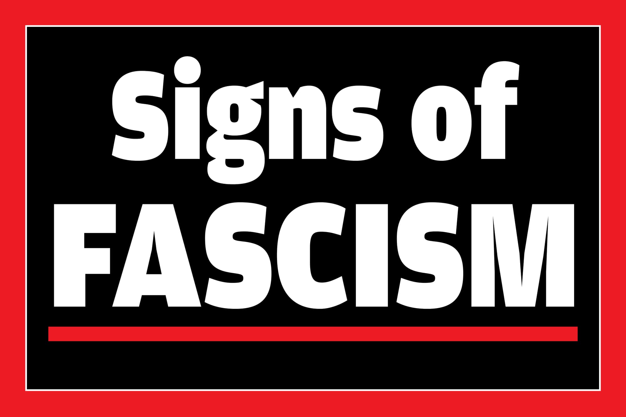 Knowing what fascism is, because it's here