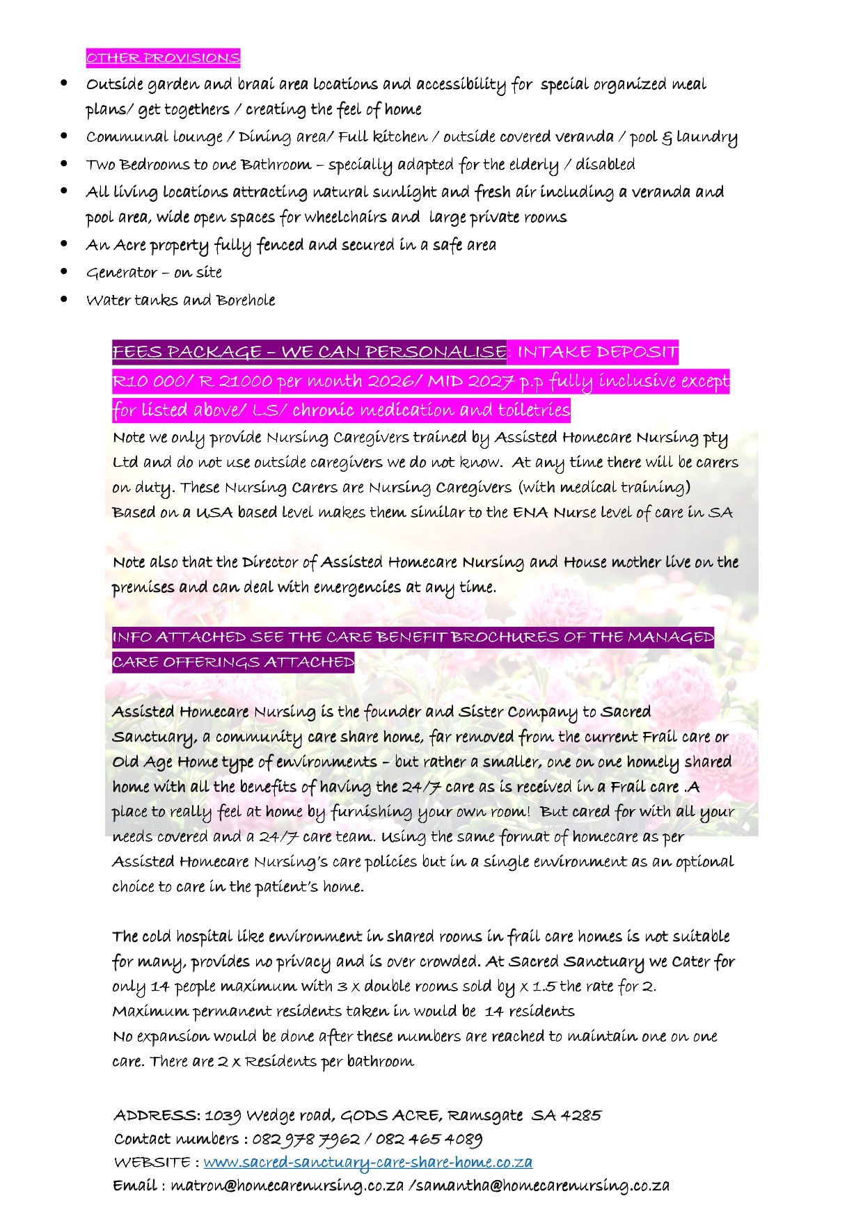 INFO PACK 2026