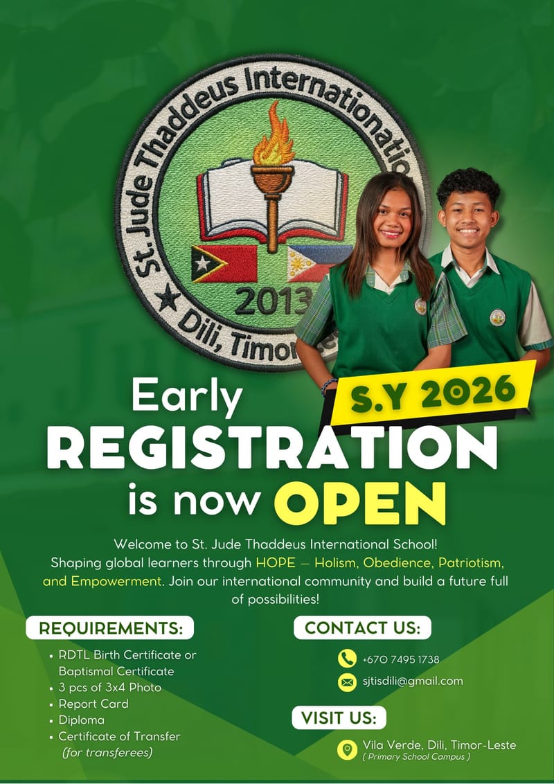 𝗘𝗔𝗥𝗟𝗬 𝗥𝗘𝗚𝗜𝗦𝗧𝗥𝗔𝗧𝗜𝗢𝗡 𝗙𝗢𝗥 𝗦.𝗬 𝟮𝟬𝟮𝟲 𝗜𝗦 𝗡𝗢𝗪 𝗢𝗣𝗘𝗡!