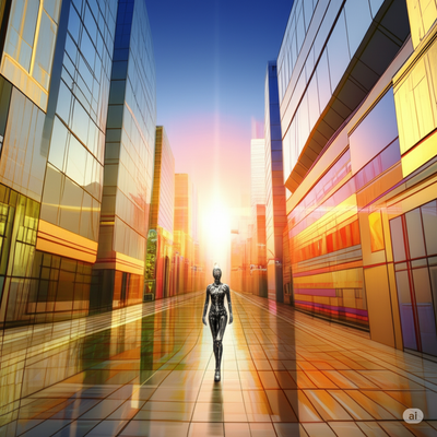 Gemini version of a future city  (When humans are gone)