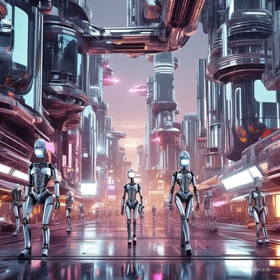 Meta City of the Future model (When humans are gone).